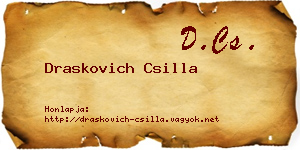 Draskovich Csilla névjegykártya